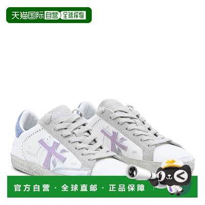 1h可退 香港直邮premiata 女士 白色紫色运动鞋 7273 white白色