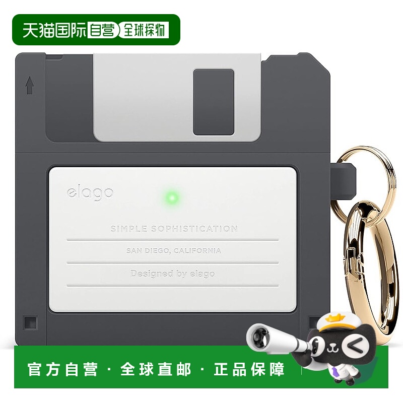 【日本直邮】elago AirPods3复古硅胶保护壳 FLOPPY DISK CASE2