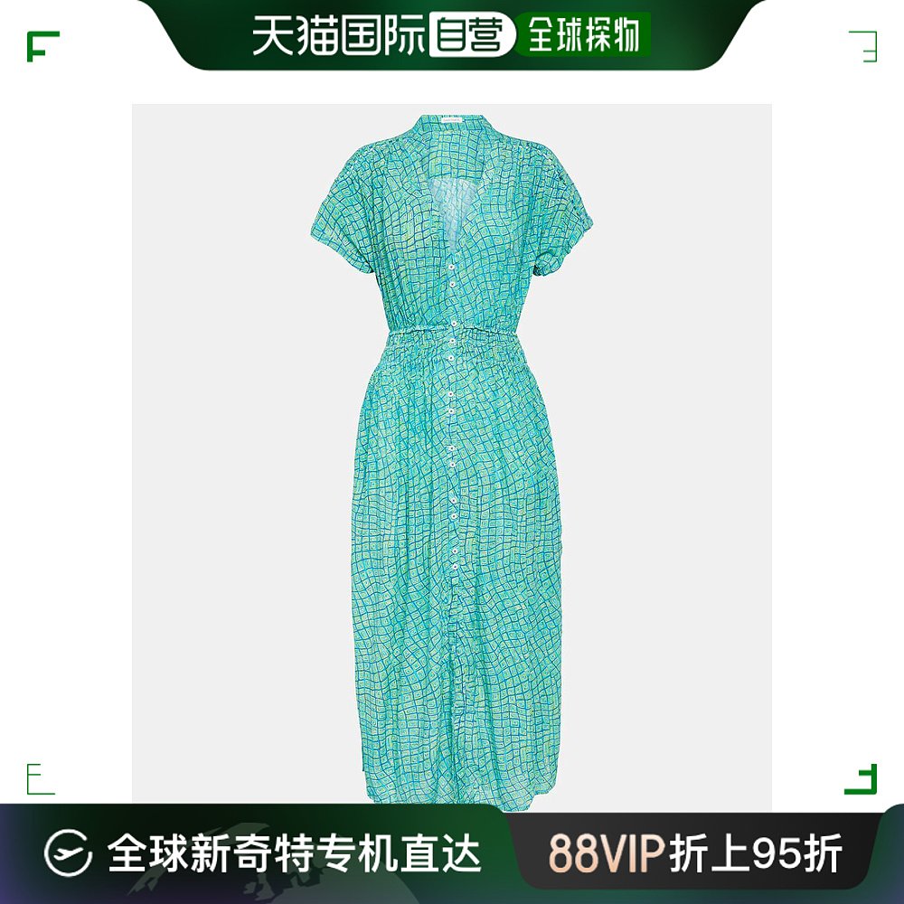 香港直邮潮奢 Poupette St Barth 女士 Becky 印花中长连衣裙 200 女装/女士精品 连衣裙 原图主图