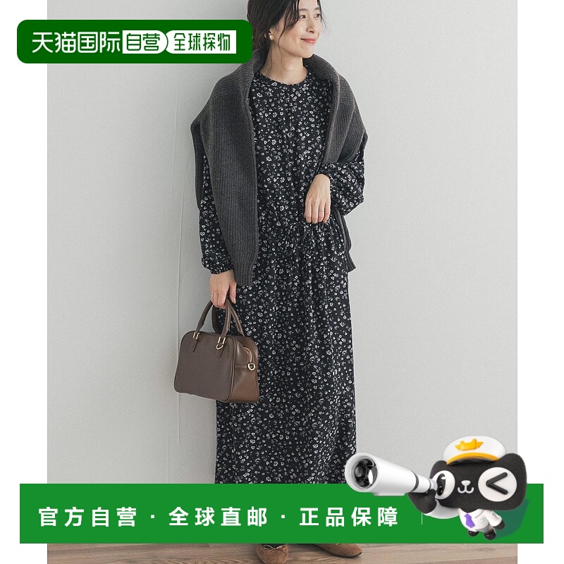 1h可退 日本直邮URBAN RESEARCH DOORS 女装小花柄抽绳连衣裙 宽
