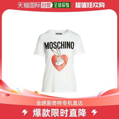 香港直邮潮奢 Moschino 女士Moschino 兔八哥印花圆领 T 恤