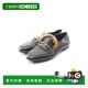 日本直邮中古LV路易威登女B级9新loafers乐福鞋 牛皮鞋 黑色
