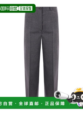 香港直邮Prada 腰带环休闲裤 P243ISOOO15DJ羊毛