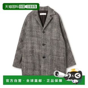 女装 宽版 外套 日本直邮GALERIE 连肩袖 VIE 羊毛 1h可退 人字纹