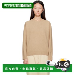 1h可退 香港直邮潮奢 LE 17 SEPTEMBRE 女士 驼色插肩袖毛衣 LS25