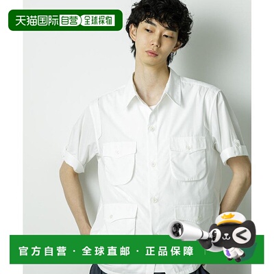 日本直邮NANO universe HOTEL PALACE TR波普亚麻风狩猎衬衫 NA10