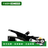 香港直邮潮奢 浅口鞋 versace 1h可退 范思哲 女士 black黑色 舒