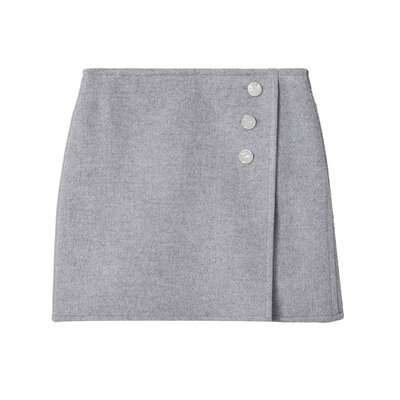 TORY BURCH 女士半身裙 164407030 AW2024 灰色 T Monogram Skirt