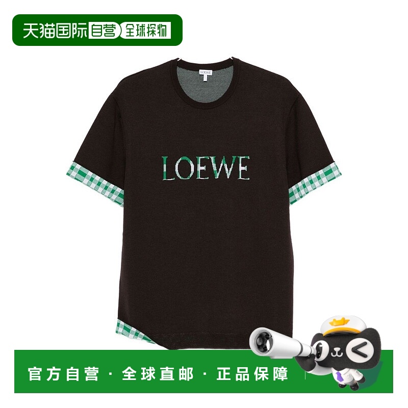 1h可退 香港直邮潮奢 LOEWE 罗意威 男士 and Polos T恤棕色T恤 H