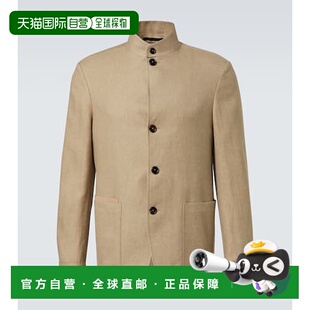 香港直邮zegna 杰尼亚 男士 Il Conte 亚麻羊毛夹克外套