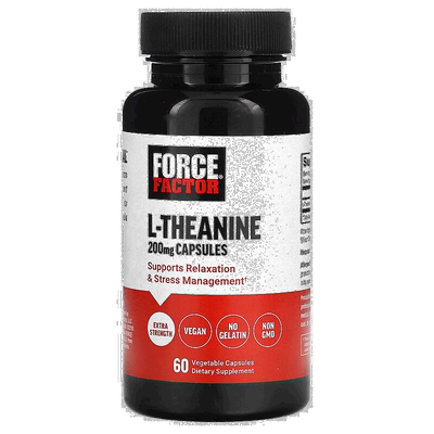 香港直邮香港直发Force Factor茶氨酸素食胶囊补充维生素营养能