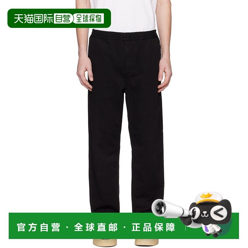1h可退 香港直邮潮奢 CARHARTT WIP 男士 黑色 Flint 长裤 I02991