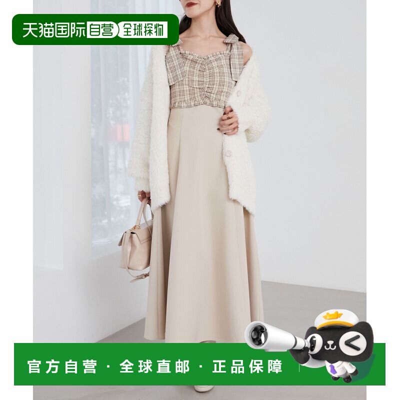 日本直邮MAJESTIC LEGON 女士2way肩带蝴蝶结拼接连衣裙 10520610图片