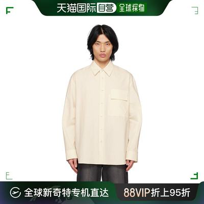香港直邮潮奢 Solid Homme 男士 米色口袋衬衫 S231SH21