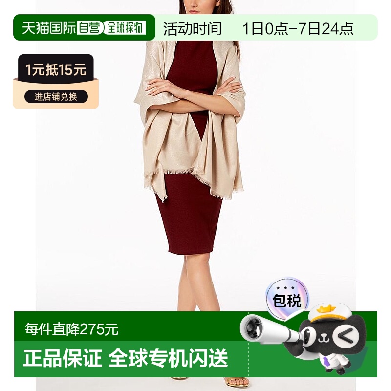 1h可退 【美国直邮】calvin klein 女士 帽子围巾潮流穿搭高级感