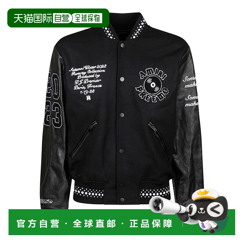1h可退 香港直邮AMIRI 男士外套 AW23MOS081WNY001 CO 黑色