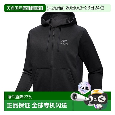 加拿大直邮Arc'teryx Emblem Fleece 男款全拉链连帽保暖外套
