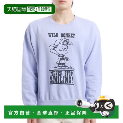 韩国直邮WILD DONKEY 微笑的“老染紫藤” 男人对男人卫衣