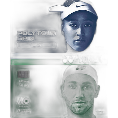 日本直邮Yonex Polytour Spin 120 200M 网球肠 PTS120R2-007