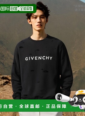 香港直邮GIVENCHY 男士卫衣 BMJ0KE3Y9W011 AW2024 黑色 Black co