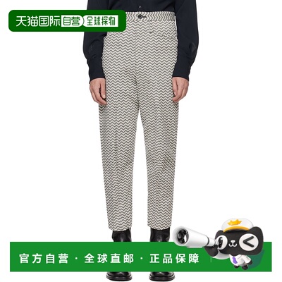 1h可退 香港直邮潮奢 KOZABURO 男士 黑色 & 白色 3D Shaped 长裤
