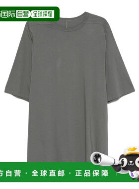 香港直邮RICK OWENS 男士T恤 RU02E1274JA06 AW2025 灰色 短袖T恤