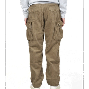 韩国直邮engineered garments休闲裤男款系带拉链纯色口袋军绿色