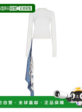 香港直邮FENDI 女士针织衫 FZXA23ANZDF0ZNM AW2024 白色毛衣