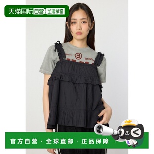 1h可退 日本直邮RODEO CROWNS WIDE BOWL 女士可调肩带荷叶边吊带