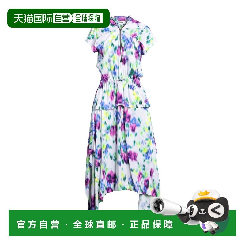 1h可退 香港直邮潮奢 kenzo 高田贤三 女士 长款连衣裙 purple紫,女装/女士精品,连衣裙,淘宝优惠券,粉丝福利购,淘宝优惠卷