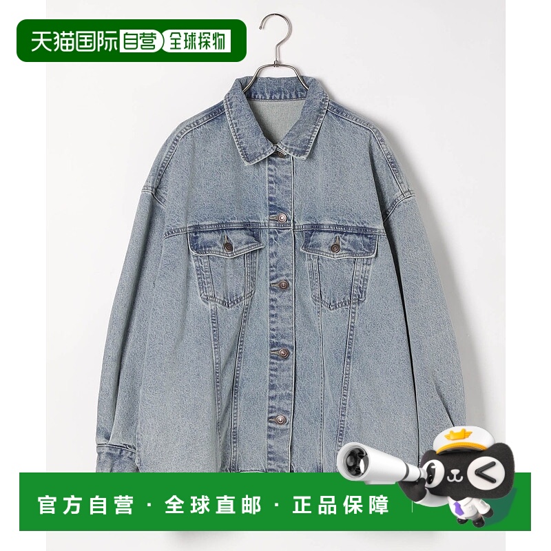 1h可退 日本直邮Heather 女士中长款宽松牛仔外套 320016