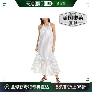 Phillip Lim 条纹帐篷连衣裙 直发 3.1 白色 美国奥莱