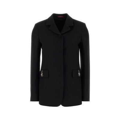 GUCCI 女士西服 840458ZAD881000 AW2025 黑色 Black cady blazer