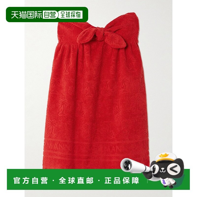 1h可退 香港直邮ZIMMERMANN 女士 Alight 抹胸蝴蝶结棉质厚绒布提