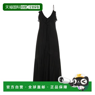 香港直邮潮奢 ISABEL MARANT 女士 黑色棉质连衣裙 26PRO1003FBB3