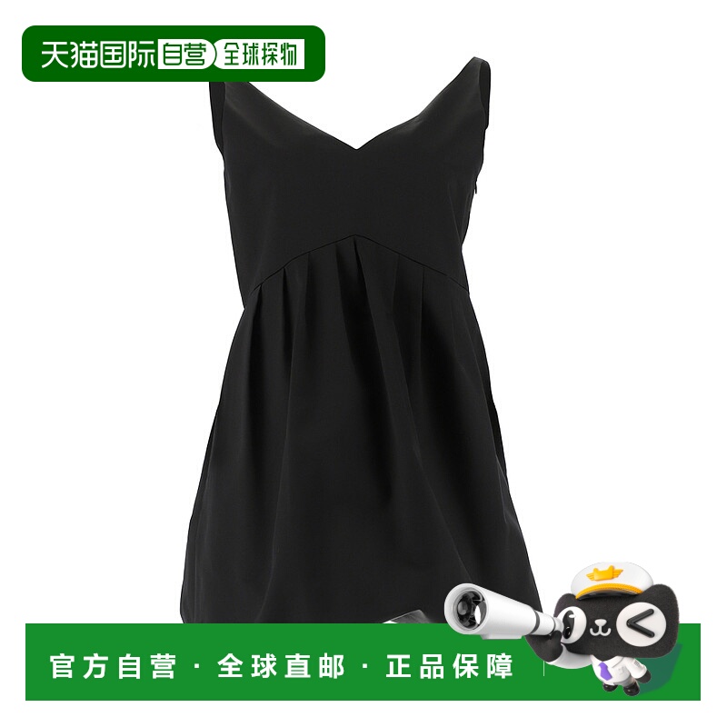 香港直邮BURBERRY 女士连衣裙 80165591 AW2019 黑色 黑色泡泡摆