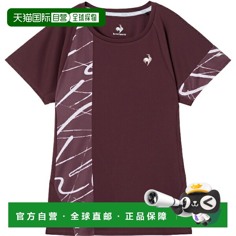 日本直邮Le coq sportif Aile forme 图案比赛衫男士网球比赛衫短