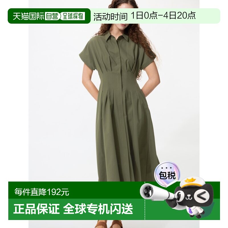 日潮跑腿UNIQLO优衣库 泡泡纱束腰衬衫连衣裙 483833 - 实物图