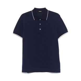 T恤 RUE358A8E746P08 AW2024 短袖 男士 黑色 POLO ZEGNA