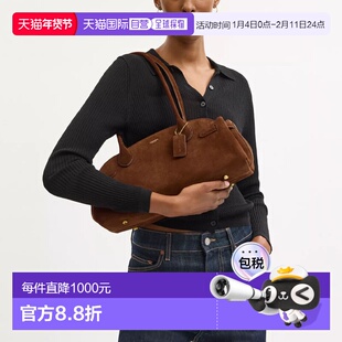 香港直邮COACH 专柜款 Empire Carryall34女士皮革单肩手提包绒面