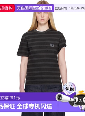 1h可退 香港直邮潮奢 CARHARTT WIP 女士 黑色 & 灰色 Hanson Str