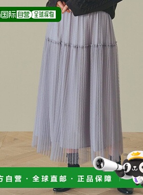 日本直邮grove 圆点雪纺百褶裙 [GR1241EW050325]