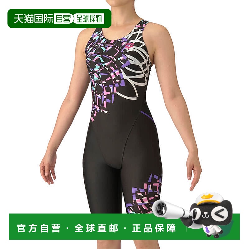 日本直邮Arena Fitness 连体紧身裤（露背半腿带衬垫）AS5FWF15L