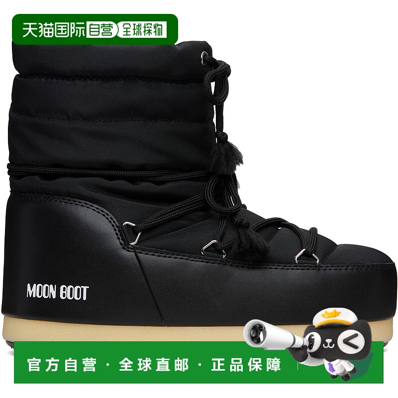 香港直邮moon boot 月亮靴 男士 黑色 EVX Light Low Nylon 踝靴