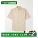 香港直邮潮奢 格纹短袖 Burberry 1h可退 巴宝莉 男士 衬衫 808247