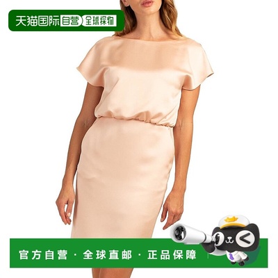 【美国直邮】Trina Turk|Amuse 缎面鸡尾酒礼服