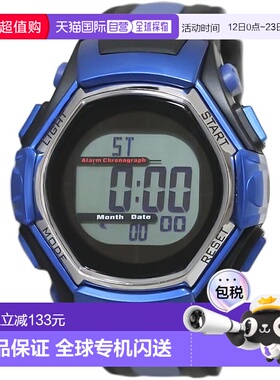 【日本直邮】CREPHA 男士数字电波太阳能手表 黑色F-63-498BK