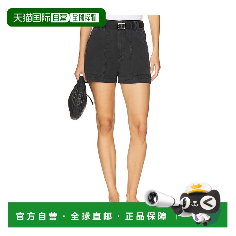 1h可退 香港直邮AGOLDE 女士 Kiva 短裤 A92411626 black黑色 舒