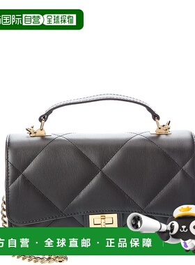 自营persaman new yorkPersaman纽约Cora16绗缝皮革背包-黑色 美