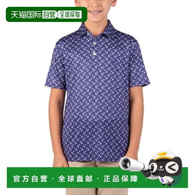 自营Tailorbyrd Sailing Anchors Performance Polo Shirt - blue